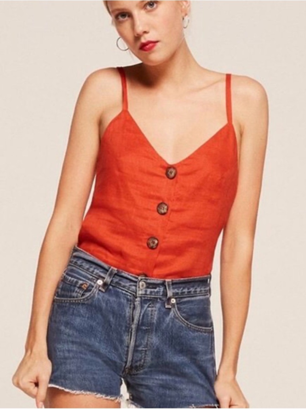 Reformation Linen Top